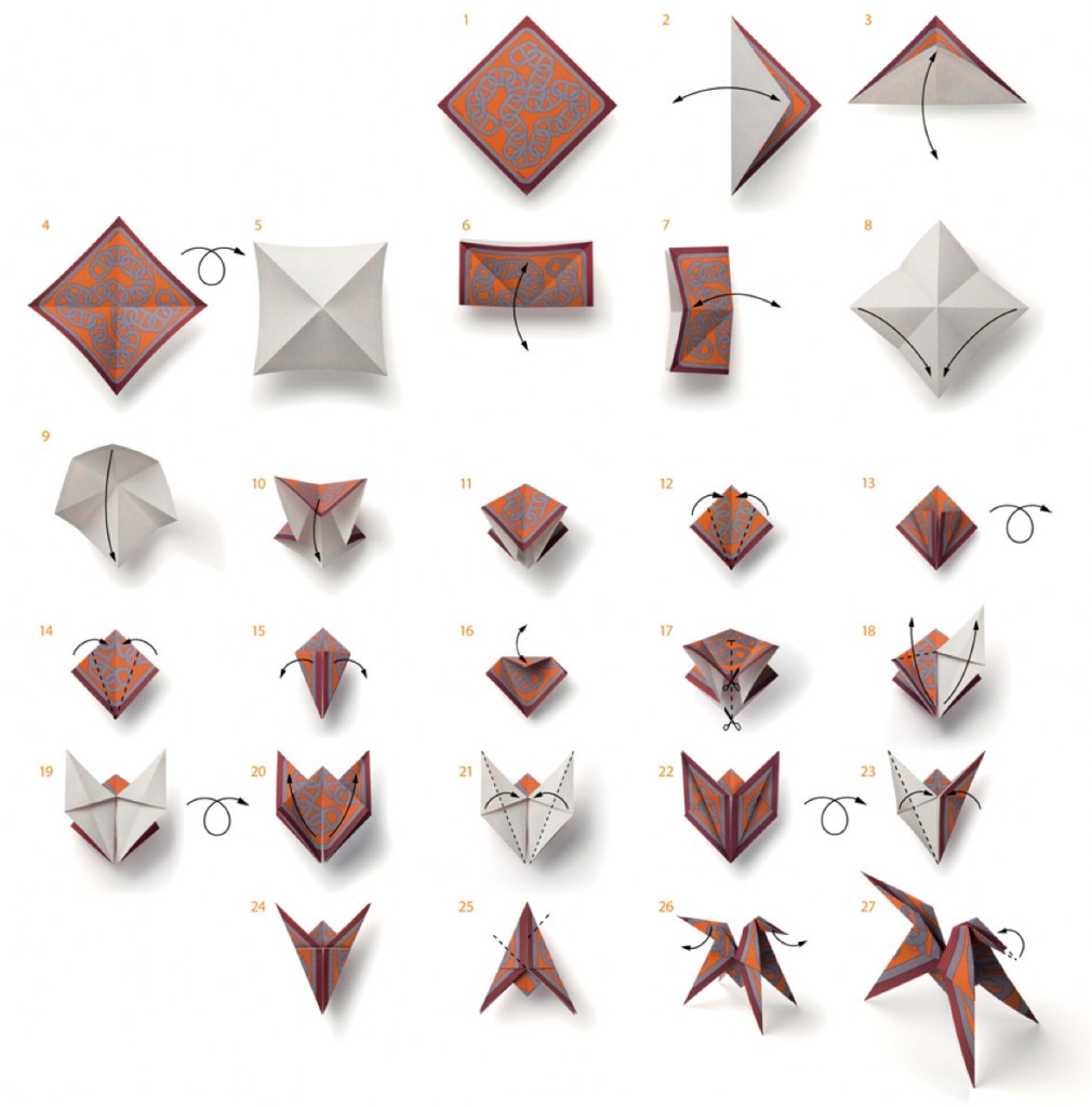 origami cheval